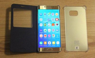 Лот: 10583165. Фото: 1. Samsung S6 Edge Plus 32Gb - состояние... Смартфоны