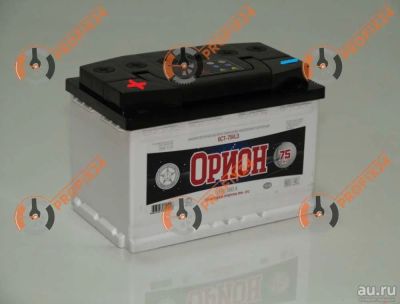 Лот: 13288686. Фото: 1. Аккумулятор ОРИОН 75 А/Ч, Прямая... Аккумуляторы