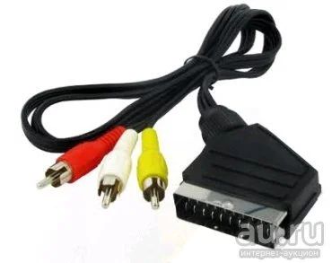 Лот: 13296545. Фото: 1. Кабель SCART-3RGA. Шлейфы, кабели, переходники