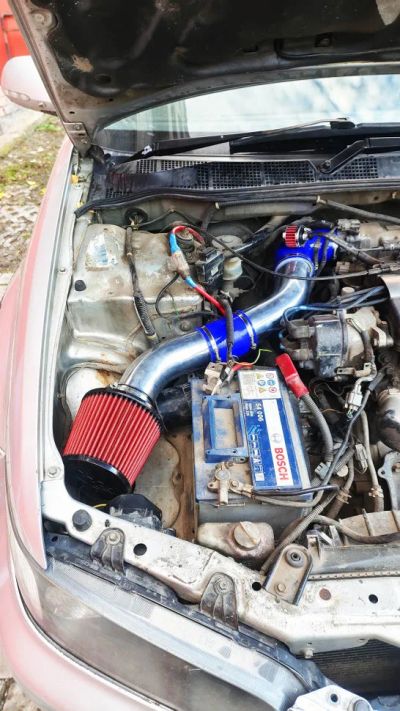 Лот: 25338413. Фото: 1. Холодный впуск на Honda H23 76мм... Двигатель и элементы двигателя