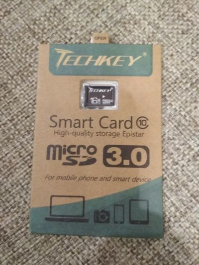 Лот: 9950718. Фото: 1. Новая флешка micro sd 16 Gb. Карты памяти