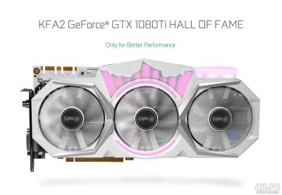Лот: 10426308. Фото: 1. KFA2 GeForce GTX1080 Ti Hall of... Видеокарты