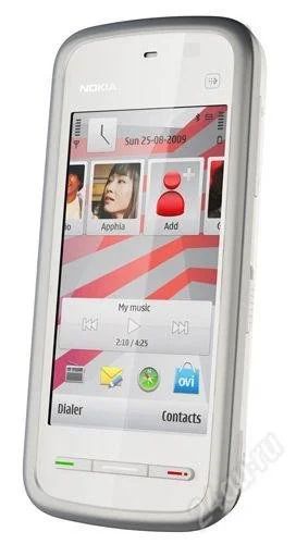 Лот: 1025210. Фото: 1. Nokia 5228 XpressMusic White-Blue. Смартфоны