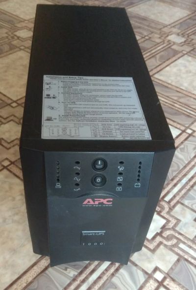 Лот: 9419435. Фото: 1. APC Smart-UPS 1000 VA. ИБП, аккумуляторы для ИБП