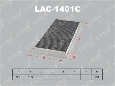 Лот: 13357040. Фото: 1. Lynx LAC-1401C Салонный фильтр. Расходные материалы