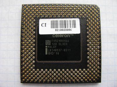 Лот: 10934438. Фото: 1. Процессор Intel Celeron FV524RX466... Другое (радиодетали  (электронные компоненты))