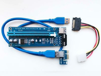 Лот: 10793644. Фото: 1. Райзер (Riser) PCI-E 1x-16x ver... Шлейфы, кабели, переходники