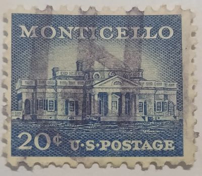Лот: 25378620. Фото: 1. Марки_США, 20 центов 1956 г... Марки
