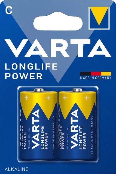 Лот: 22143010. Фото: 1. VARTA LR14 HIGH ENERGY BP-2 (20... Батарейки, аккумуляторы, элементы питания