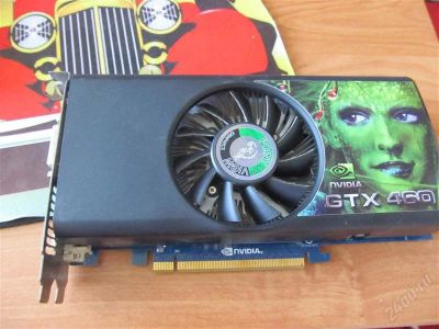 Лот: 2681373. Фото: 1. Видеокарта GTX 460 1Gb 256 Bit. Видеокарты