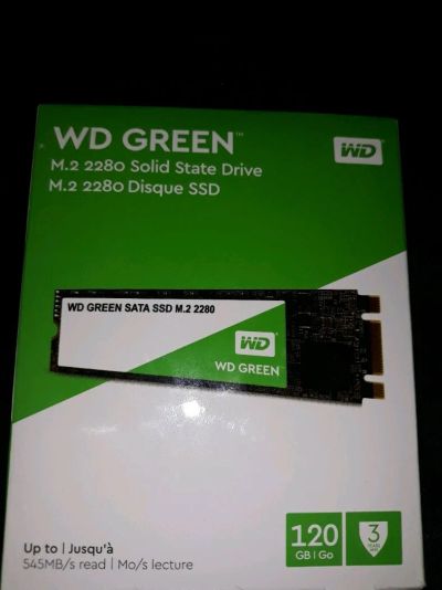 Лот: 11748154. Фото: 1. Ssd m2 wd green2280. SSD-накопители