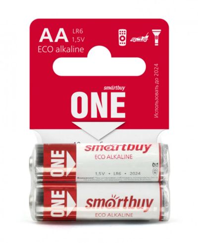 Лот: 16682161. Фото: 1. Батарейка Smartbuy One Eco LR6... Батарейки, аккумуляторы, элементы питания