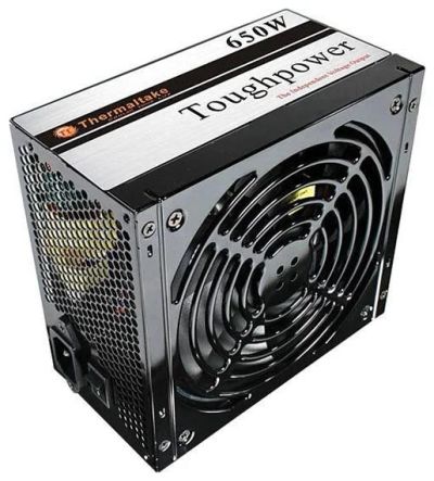 Лот: 9496567. Фото: 1. Блок питания ATX 650W Thermaltake... Корпуса, блоки питания