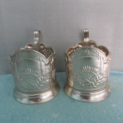 Лот: 11755578. Фото: 1. Подстаканник Серп и Молот плоды... Предметы интерьера и быта