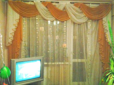 Лот: 3877302. Фото: 1. штора с ламбрикеном. Шторы, тюль