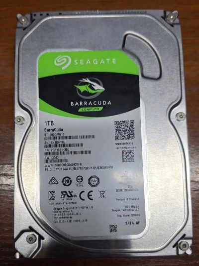 Лот: 23340481. Фото: 1. Жесткий диск Seagate BarraCuda... Жёсткие диски (HDD)
