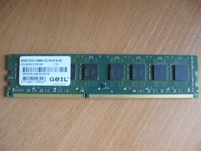 Лот: 5367606. Фото: 1. DDR3 8GB Geil GN38GB1333C9S (PC3-10660... Оперативная память