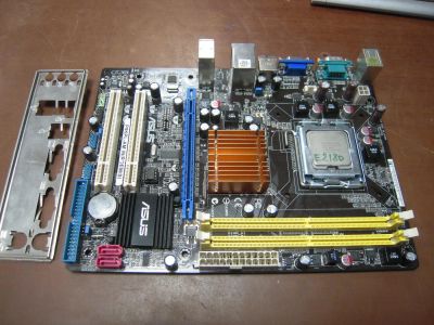Лот: 12206575. Фото: 1. Материнская плата ASUS P5KPL-AM... Комплекты запчастей
