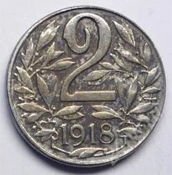 Лот: 17203239. Фото: 1. Австрия. 2 геллер 1918г. Редкость... Германия и Австрия