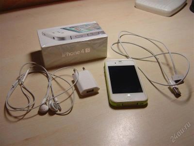 Лот: 2311941. Фото: 1. iphone 4S 16 gb white белый, sim... Смартфоны