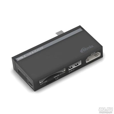 Лот: 18003805. Фото: 1. HUB Ritmix Кабель Type-C (1-USB... USB хабы