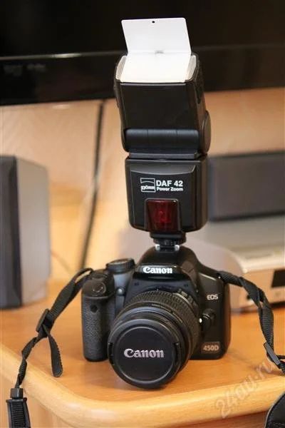 Лот: 1761258. Фото: 1. Продам Canon 450D kit 18-55 без... Цифровые зеркальные