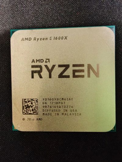 Лот: 21690460. Фото: 1. Процессор AMD Ryzen 5 1600x 6... Процессоры