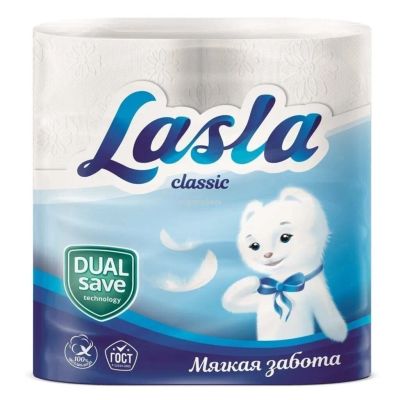 Лот: 24094215. Фото: 1. Туалетная бумага Lasla, Classic... Средства личной гигиены 