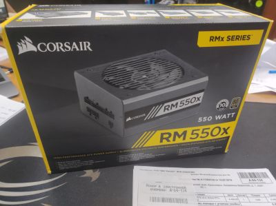 Лот: 19896024. Фото: 1. Блок питания Corsair RM550x 550W... Корпуса, блоки питания