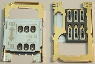 Лот: 5409019. Фото: 1. Коннектор Sim Nokia 202/203/300... Шлейфы, разъёмы
