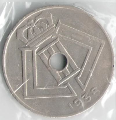 Лот: 11344408. Фото: 1. Бельгия 10 центов сантимов 1938... Европа