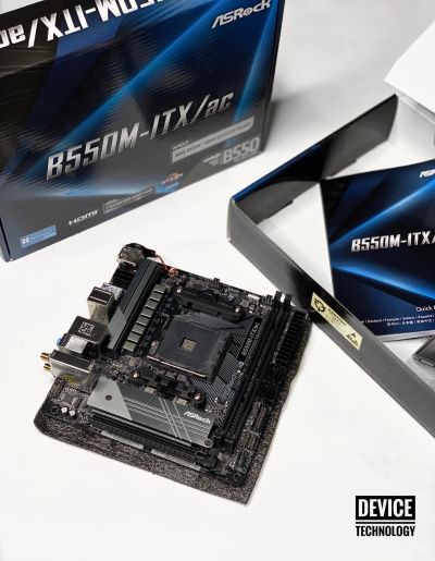 Лот: 20590925. Фото: 1. ASRock B550M-ITX/AC (Новая) AM4... Материнские платы
