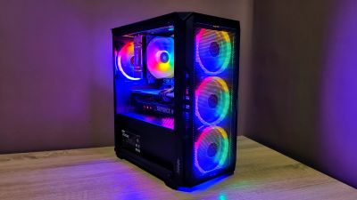 Лот: 25709679. Фото: 1. Игровой пк Ryzen 5-5600/ 32Гб... Компьютеры в сборе