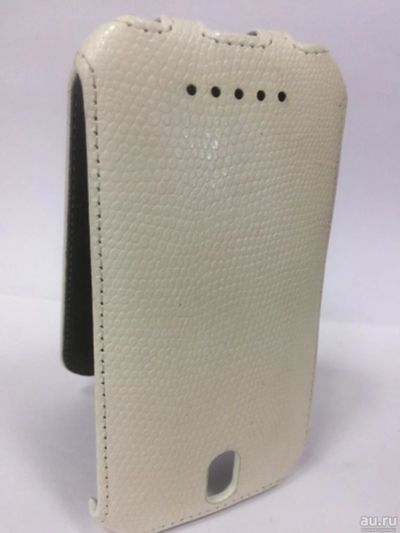 Лот: 9700446. Фото: 1. Чехол-книжка HTC One SV Белый... Чехлы, бамперы