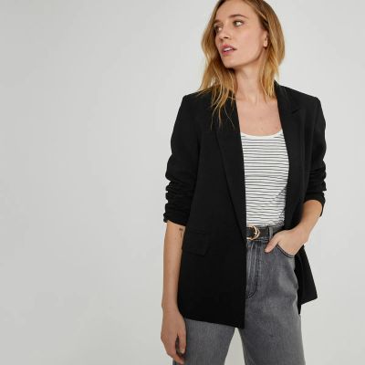 Лот: 24202285. Фото: 1. Креповый LaRedoute. Пиджаки, жакеты, жилеты
