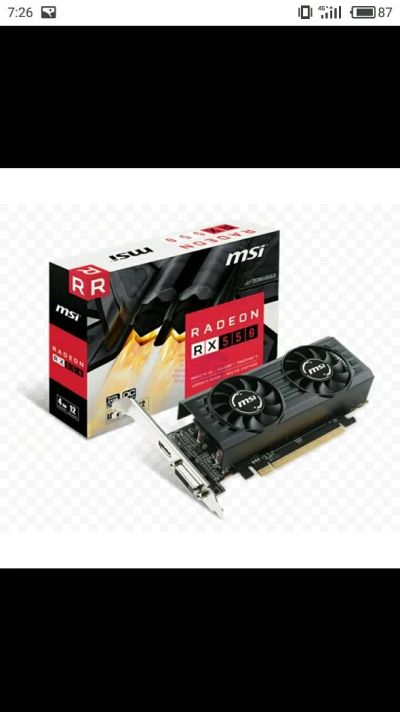 Лот: 13921522. Фото: 1. Radeon rx 550 4 гига. Видеокарты