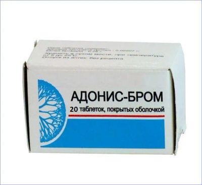 Лот: 23719425. Фото: 1. Адонис-бром таблетки 20 шт блистер. Лекарства
