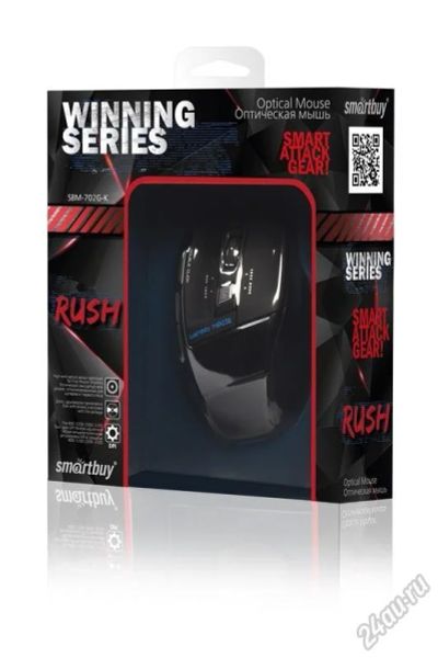 Лот: 5696403. Фото: 1. Игровая мышь USB Smartbuy проводная... Клавиатуры и мыши