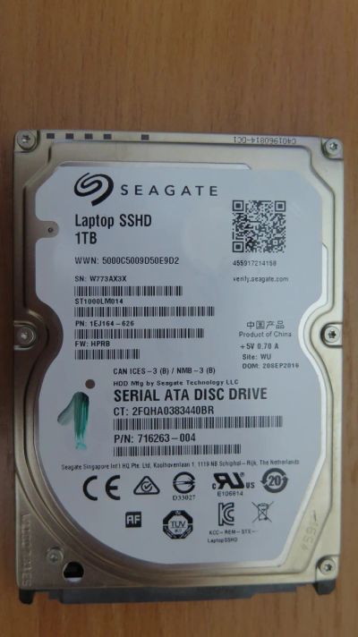 Лот: 21170744. Фото: 1. Жесткий диск Seagate Laptop SSHD... Жёсткие диски (HDD)