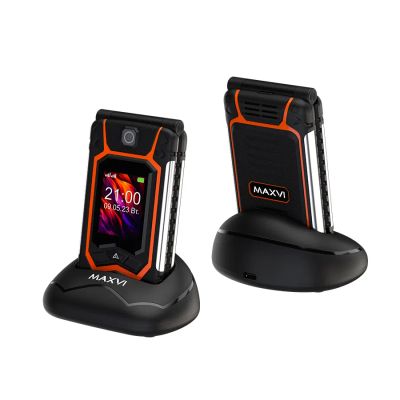 Лот: 25021383. Фото: 1. Сотовый Maxvi E10ds Orange 2sim... Кнопочные мобильные телефоны