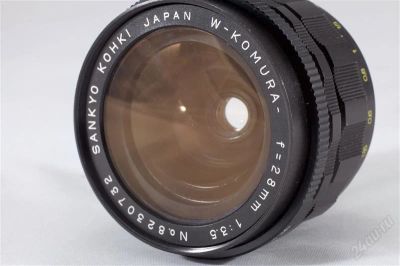 Лот: 2519514. Фото: 1. sankyo kohki w-komura 28mm/f 3... Объективы