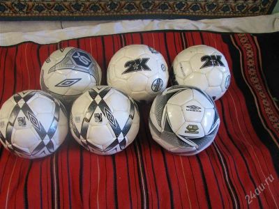 Лот: 2941693. Фото: 1. 6 оригинальных мячей umbro, 2k. Мячи, ракетки, шайбы, клюшки