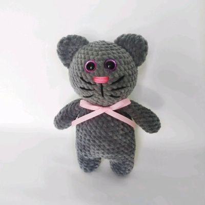 Лот: 12769863. Фото: 1. Игрушка ручной работы Котик. Мягкие