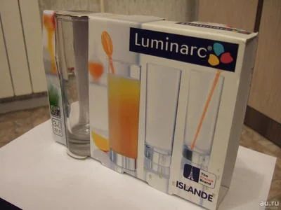 Лот: 8545768. Фото: 1. Стаканы Luminarc Islande высокие... Кружки, стаканы, бокалы