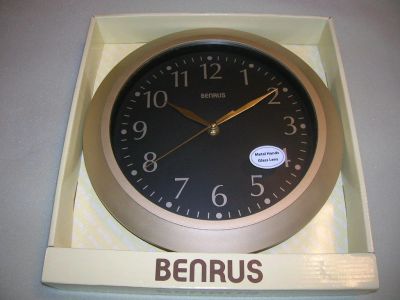 Лот: 6092266. Фото: 1. WALL Clock 11.5" Benrus Brushed... Оригинальные наручные часы