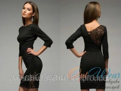 Лот: 4002337. Фото: 1. Платье черное 44-46 вечернее... Платья
