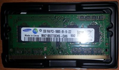 Лот: 3173906. Фото: 1. Samsung DDR3 1333 SO-DIMM 2Gb. Оперативная память
