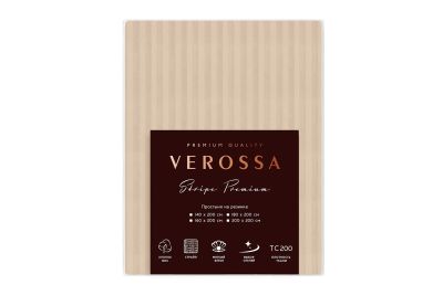 Лот: 24378917. Фото: 1. Простыня на резинке Verossa Stripe... Одеяла, подушки