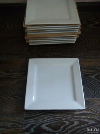Лот: 9153135. Фото: 1. Тарелки квадратные 20*20 см белые... Тарелки, блюда, салатники