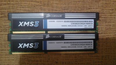 Лот: 6459227. Фото: 1. Память Corsair DDR-III 8Gb 2*4Gb... Оперативная память